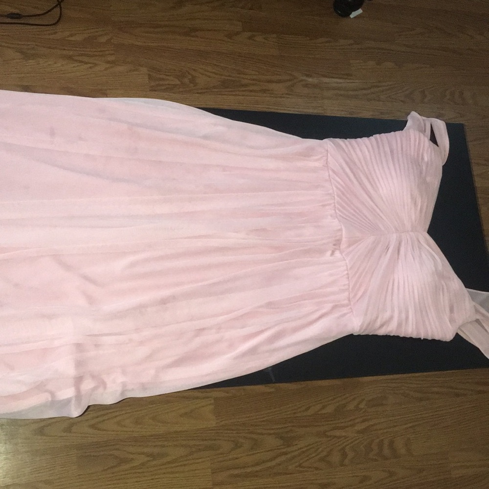 Baby pink Formal Alfred Sung 100% polyester dress